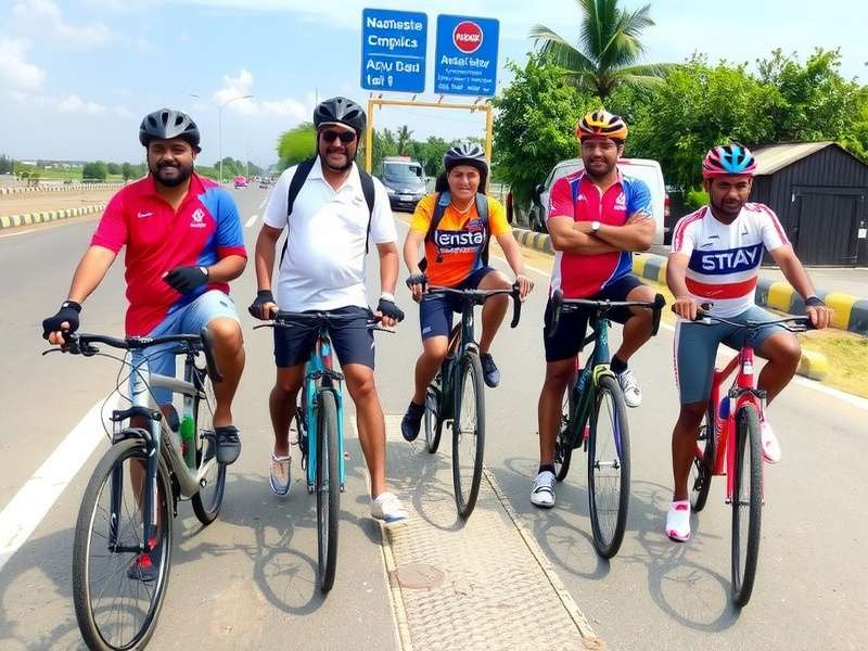 Indian gamers celebrating together Namaste Cycling Master Indian players community
